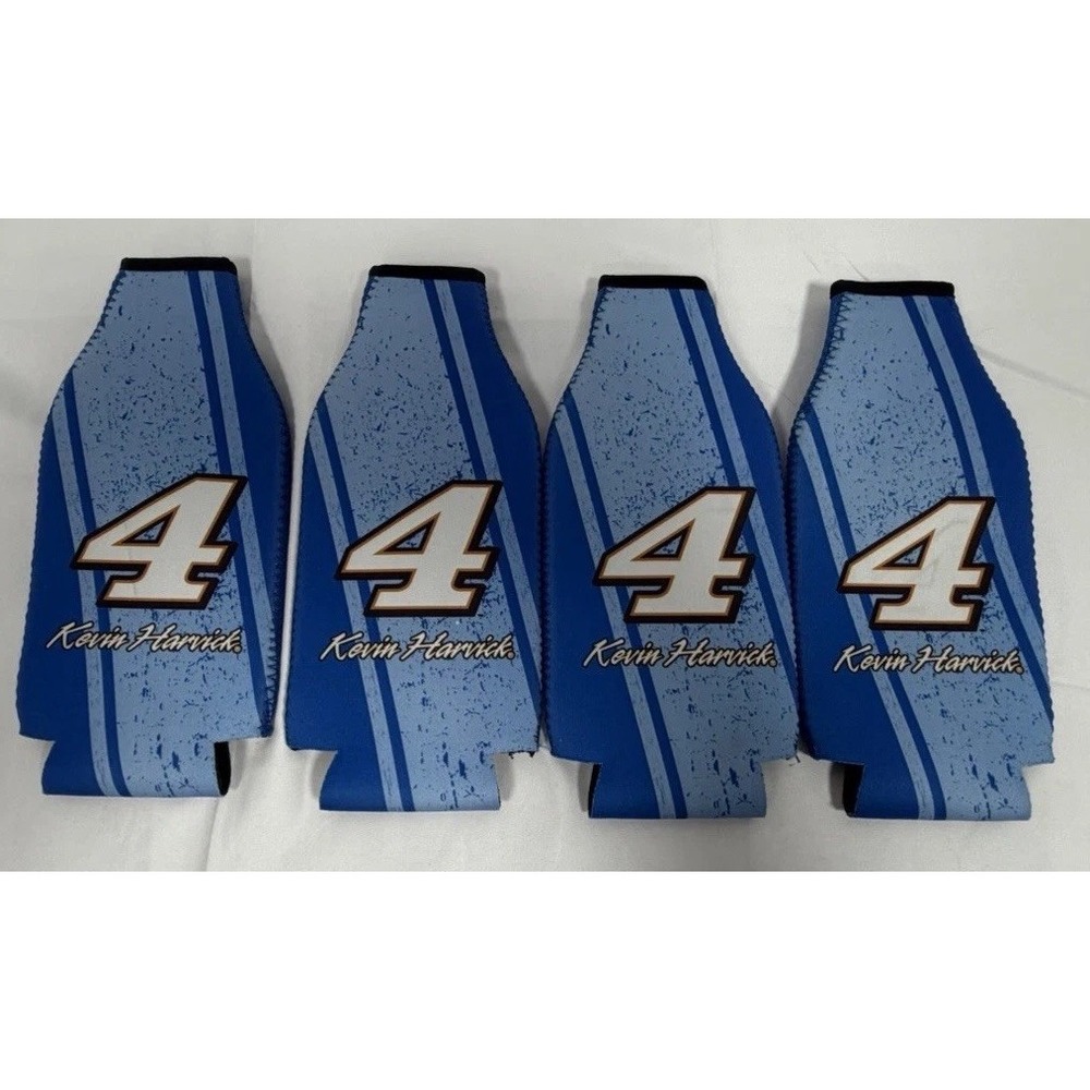 Lot of 4 KEVIN HARVICK #4 Busch 2022 Win Craft Bottle Cooler Brand New!!!!